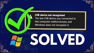 New Way to Fix quotUSB Device Not Recognized Windows 10quot [upl. by Agnella]