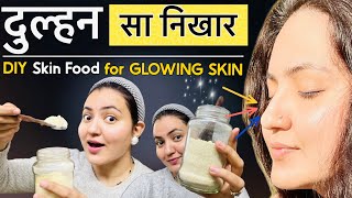 DIY Facial In a Bottle Challenge Ghar Par Dulhan Sa Nikhar Har Bar 😊👍🏻  Glowing Skin Food💕 [upl. by Youngman644]