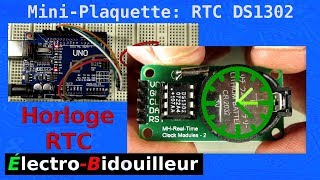 EB210 MiniPlaquette  RTC Horloge à Temps Réel DS1302 [upl. by Sikata]