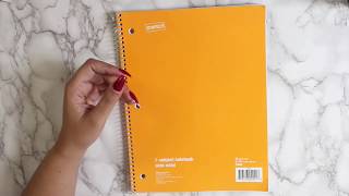 Turning a Notebook Into a DIY Planner  Cheap Planning [upl. by Nilpik]