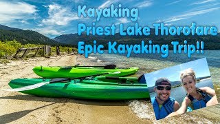 Kayaking Priest Lake Thorofare  Epic Upper Priest Lake Thoroughfare Kayaking Idaho [upl. by Jung]