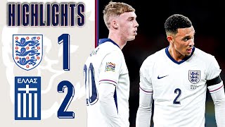 England 12 Greece  Three Lions Defeated At Wembley  UEFA Nations League Highlights [upl. by Inatirb544]