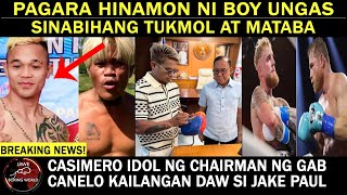 PAGARA HINAM0N Ni BOY UNG4S Sinabihang Malaki Tyan At Wala Ng HanginCASIMERO Idol Ng GAB Chairman [upl. by Ylelhsa702]