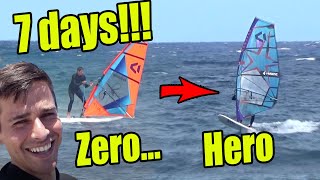 How good can you get in 7 days  Windsurfing [upl. by Brunn]