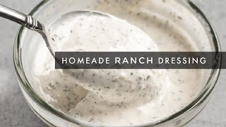 HOMEMADE RANCH DRESSING [upl. by Eveline]