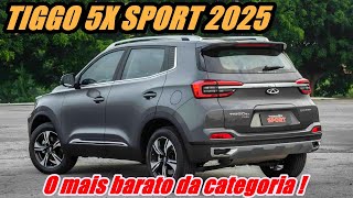 TIGGO 5X SPORT 2025 MELHOR SUV POPULAR COM ITENS EXCLUSIVOS [upl. by Annid]