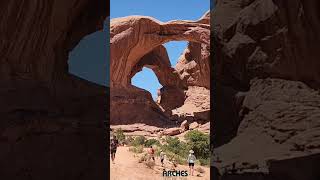 Double Arch moab archesnationalpark doublearch utah summer travel family [upl. by Oderfliw]