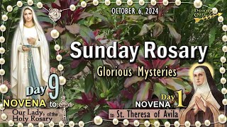 🌻SUNDAY Rosary🌻 Day 6  ROSARY NOVENA Day 1 NOVENA to St Theresa of Avila GLORIOUS Mysteries [upl. by Bear888]