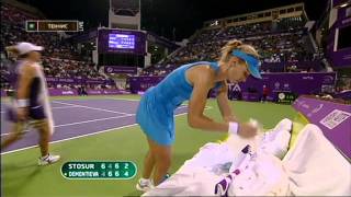 Elena Dementieva vs Samantha Stosur Doha 2010  Part 2 [upl. by Uht767]