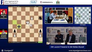 TepeSigeman amp Co Chess Tournament 2024  Round 4 [upl. by Nohtiek]