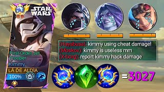 NEW KIMMY SAVAGE BUILD IS HERE 100 BROKEN DAMAGE  Mobile Legends [upl. by Nileve]