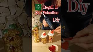 Regali San Valentino fai da te facili veloci economici Riciclo barattoli ♥️♥️ Diy shortsvideo [upl. by Milburr]