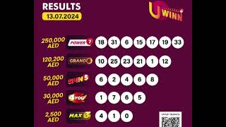 UWIN DRAW FOR 13072024 [upl. by Omiseno399]