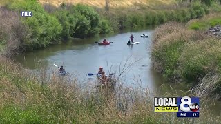 Concrete ramps put in on Portneuf River for floaters [upl. by Aikrehs]