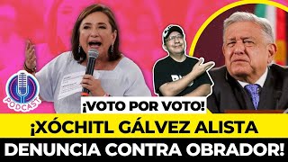 XÓCHITL GÁLVEZ ALISTA DENUNCIA CONTRA AMLO ¡PEDIRÁ RECUENTO quotVOTO por VOTOquot en 80 de las CASILLAS [upl. by Wolliw]