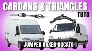 REMPLACER CARDANS ET TRIANGLES SUR JUMPER BOXER DUCATO [upl. by Felicidad]