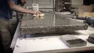 How to make a Polished Concrete Fireplace Harth  60 second make [upl. by Diley231]