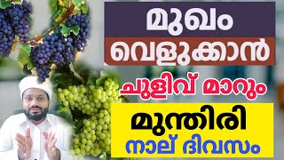 മുഖം തിളങ്ങാൻ മുന്തിരിയുടെ ഒരമൂല്യ വിദ്യ  വെറും 4 ദിവസംമുന്തിരി ഒരു അൽഭുത ഔഷധമാണ് [upl. by Kezer370]