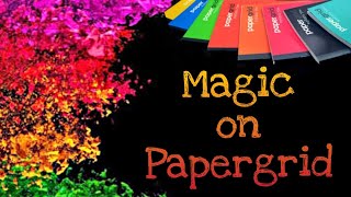 Magic on PapergridDrawings on NotebookMarker and Whitener Art [upl. by Zawde272]