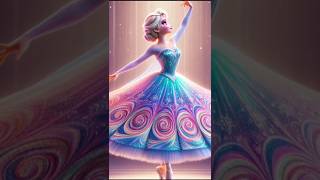 Disney princess ballet dressup 🥰princessshortsfeed [upl. by Eissel]