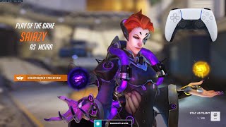 The 1 BEST MOIRA Support Settings On Console  Controller Overwatch 2 Ranked  Crosshair aim sens [upl. by Osmund]