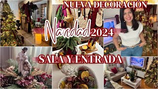 🎄 NAVIDAD 2024  DECORACIÓN NAVIDEÑA DE LA SALA Y RECIBIDOR  NAVIDAD VICTORIANA [upl. by Renelle451]