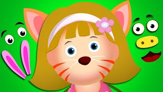 Lets Make An Animals Face With Elly  Wong Face Kids Game  Fun learning Videos by Kidscamp [upl. by Uta]