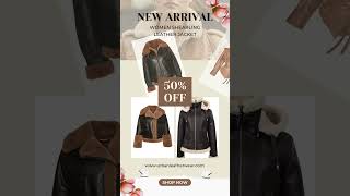 Seasons Best Women Shearling Jackets  50 off [upl. by Osnofledi]