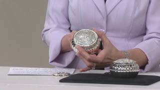 Silver amp Gold Safekeeper Dome Jewelry Box by Lori Greiner on QVC [upl. by Lali]