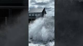 Massive Waves Crash Massachusetts Coast During Distant Hurricane Lee [upl. by Nared]