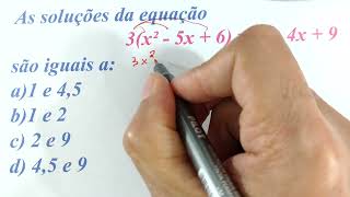 EQUAÇÃO DO 2º GRAU 3x²  5x  6  x²  4x  9 COMO RESOLVER COM A FÓRMULA DE BHASKARA [upl. by Einberger766]