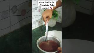 How to Make the Perfect Chocolate Cake Sponge 🍫  Super Soft amp Moist Recipe shorts diy chocolate [upl. by Maibach11]