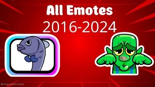 All Emotes In Clash Royale 20162024 part 2 [upl. by Brigit]