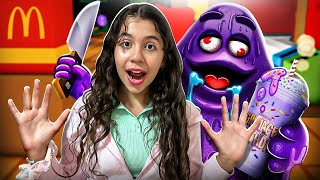 Roblox  EXPERIMENTAMOS O MILKSHAK DO GRIMACE SHAKE  Sarah de Araújo Games [upl. by Ileak]