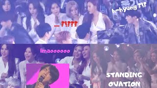 181201 BTS 방탄소년단 amp MAMAMOO 마마무 InteractionReaction at Melon Music Awards MMA 2018 [upl. by Aihsa]