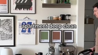 Deep clean my apartment with me clean deepclean apartment home drew [upl. by Arted]