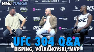 Alexander Volkanovski Plays Off Disrespectful Fan Question About Islam Makhachev Loss  UFC 304 QampA [upl. by Athenian658]