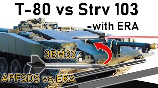 WHY UPGRADING TANKS WITH ERA ISNT ENOUGH  T80 vs Super Strv 103  Armour Penetration Simulation [upl. by Bowen]