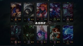 soft spoken asmr league of legends  ahri mid ♡ gaming asmr keyboard sound chatting whispering [upl. by Haerdna]