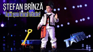 Romanii Au Talent 2022 Stefan Brinza  Copiii spun lucruri trasnite PART1 [upl. by Oecile]