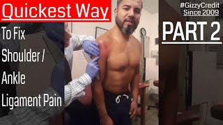 Ligament pain recovery with Chiropractor Dr Alex Hernandez using strange technique Part 2 [upl. by Hescock]