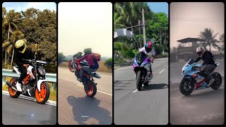 Boys ATTITUDE RIDERs 😎 PRO RIDErS ❌ HEAVY STUNTs⭕ STUNTS RIDERS🖤KTM🧡R15💜NS200❤️DUKE [upl. by Enal]