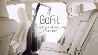 Chicco GoFit Backless Booster Car Seat Installation [upl. by Race]