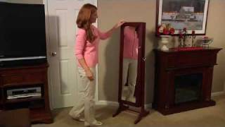 Free Standing Jewelry Cabinet Mirror by Lori Greiner [upl. by Nolos]