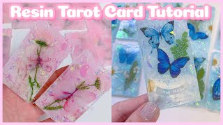 Resin Tutorial  Epoxy Resin Tarot Cards [upl. by Carbo632]