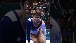 At least she became a legend for it😅 gymnastics olympics injury atlanta [upl. by Essiralc]