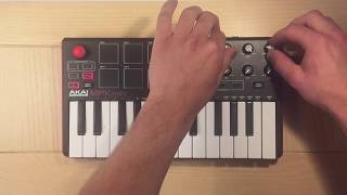 Techno Live Jam  Akai MPK mini MK2 [upl. by Inait283]