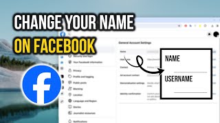 How to Change your Name on Facebook  Full Guide [upl. by Jobie]