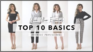 10 WORKWEAR ESSENTIALS Every Woman Needs to Own  How to Start Your First Work Wardrobe  Miss Louie [upl. by Wailoo55]