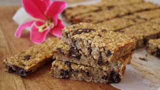 BARRITAS DE AVENA PLÁTANO Y CHOCOLATE 🍫 CON MUCHA ENERGÍA Y MUCHO FLOW 😜 ¿Te las vas a perder [upl. by Lim774]